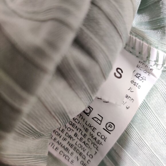 Womens Romper Pajama One Piece Ribbed Long Sleeve Button Front Sage Green Size S - Picture 4 of 5